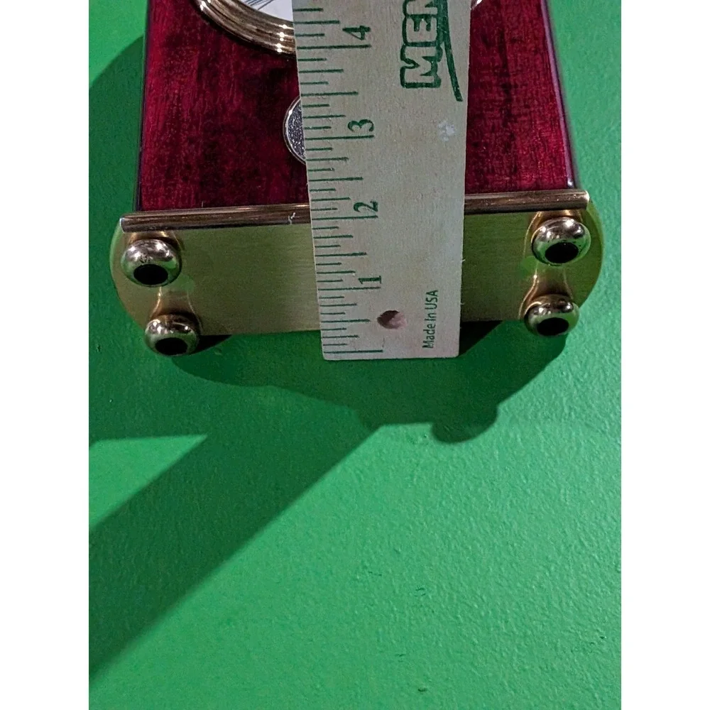 Vintage 2000 Maytag San Diego Employee Award Desk Clock Rosewood Finish ~6